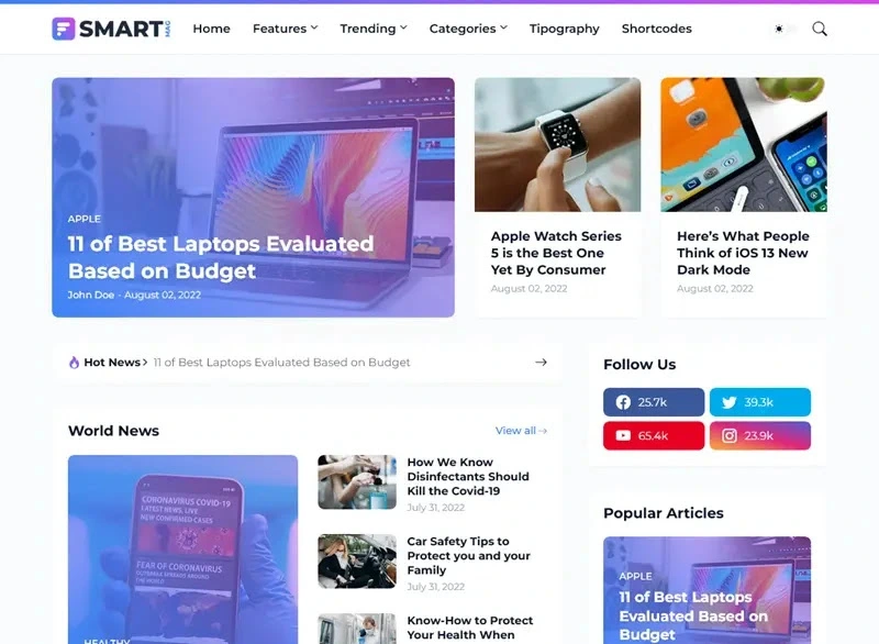 SmartMag Blogger Template AdSense Approval