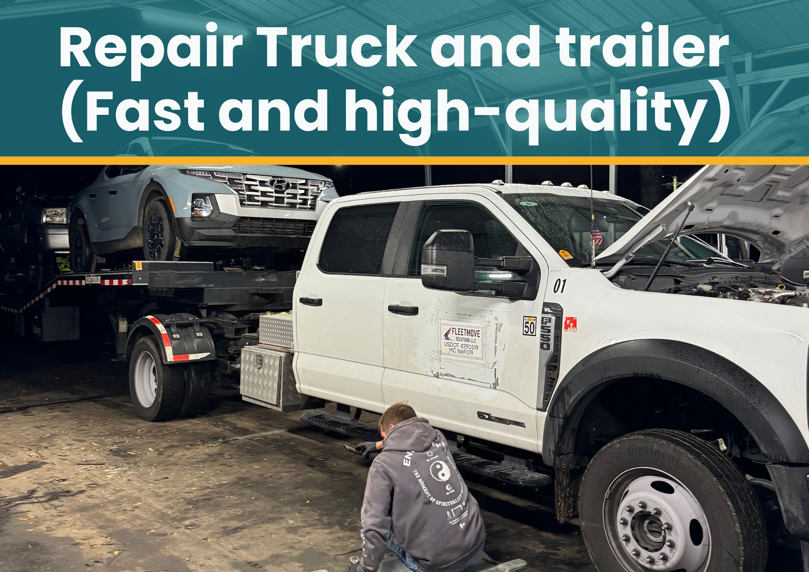Repair Truck and trailer (Fast and high-quality)